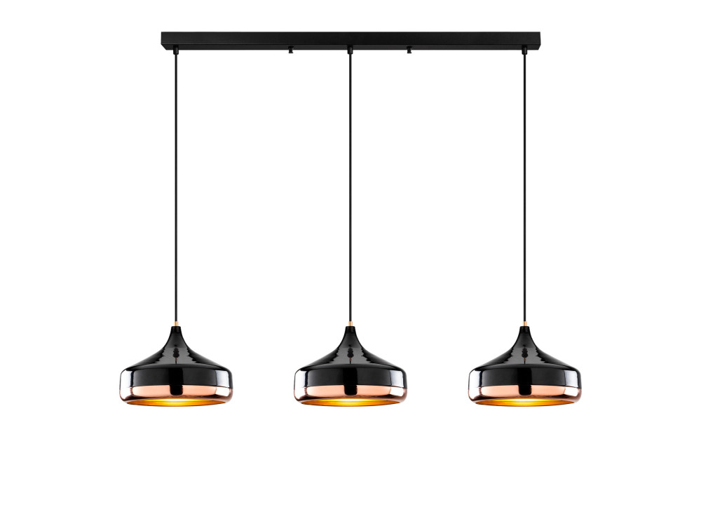 Candelabro de metal «Yildo» - 146 x 36 cm - Preto