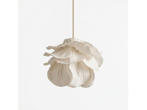 Candeeiro suspenso em plástico «MOD0007» - 48 x 48 cm - Branco