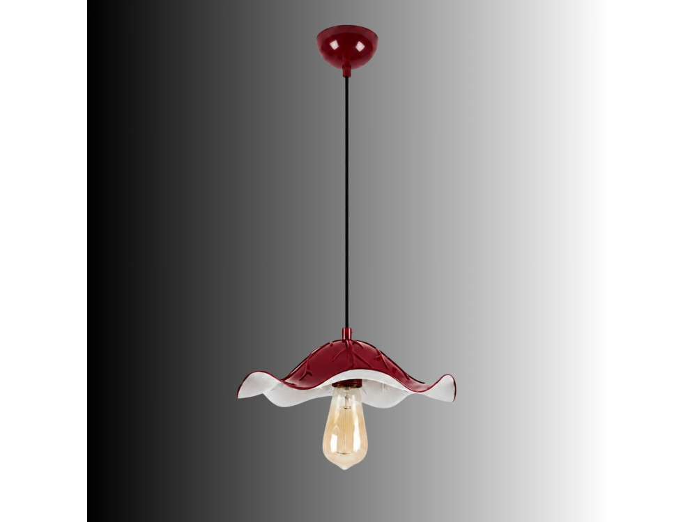 Candeeiro suspenso em metal «Liana» - 29 x 29 cm - Bordéus