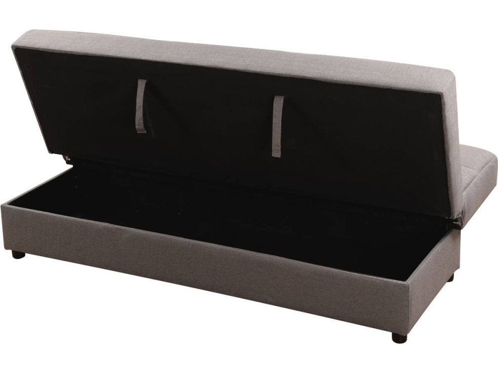 Sofá "Enzo" Clic-Clac - 185 x 84 x 85 cm - 3 lugares - Cinza