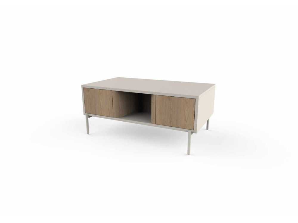 Mesa de centro de madeira «VENTRO» - 100 x 42 x 60 cm - Gres