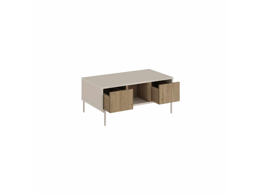 Mesa de centro de madeira «VENTRO» - 100 x 42 x 60 cm - Gres