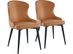 Lote de 2 Chaises "Tina" - Marron