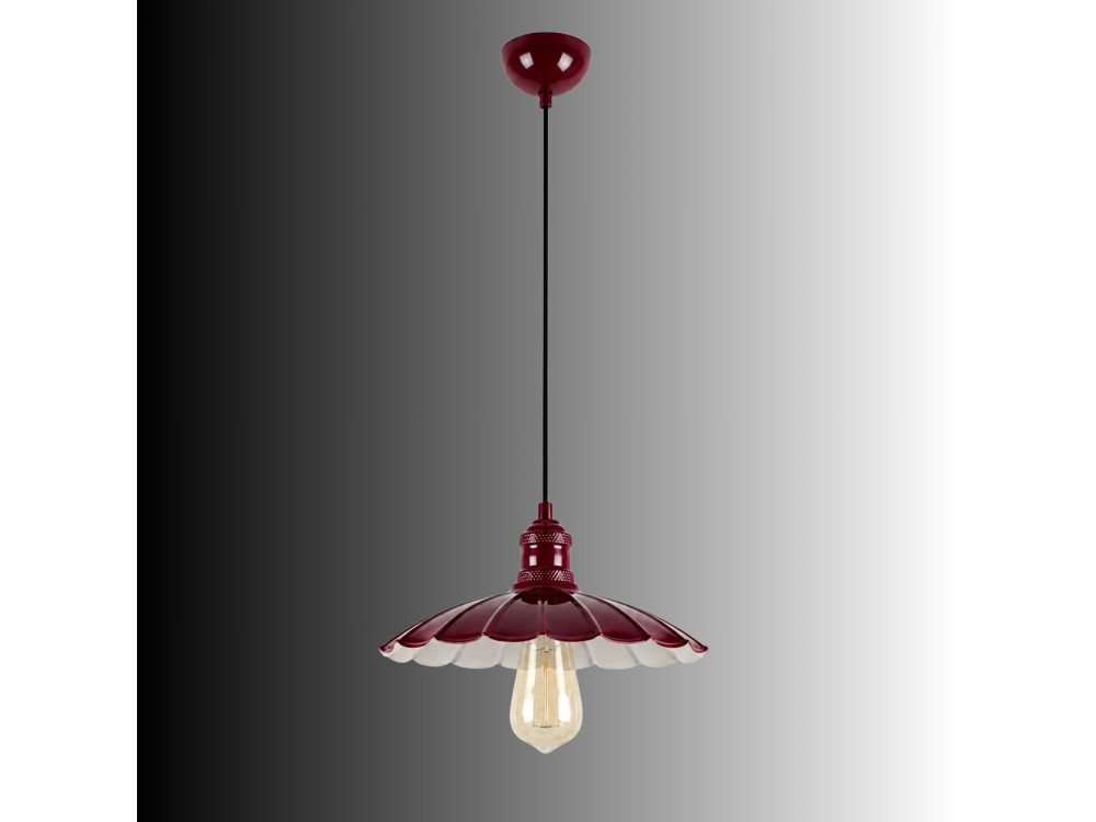 Candeeiro suspenso em metal «Volan» - 25 x 25 cm - Bordéus
