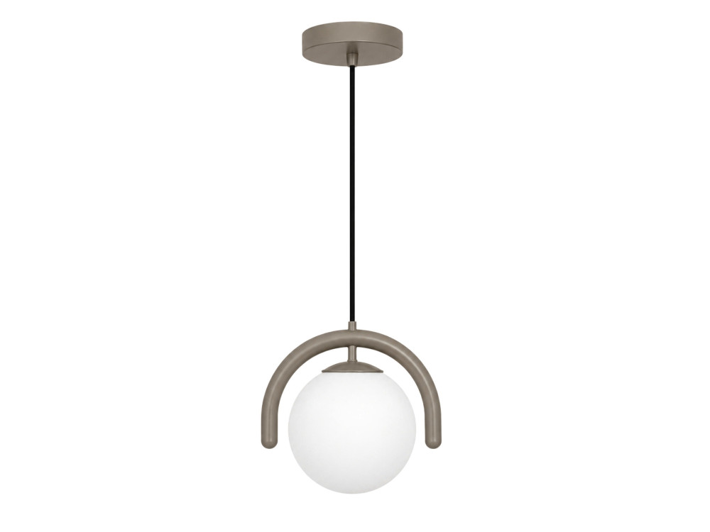 Candeeiro suspenso em metal «GEDIK-20441» - 20 x 20 cm - Cinzento