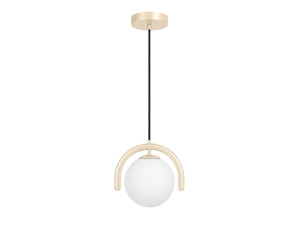 Candeeiro suspenso em metal «GEDIK-20441» - 20 x 20 cm - Bege