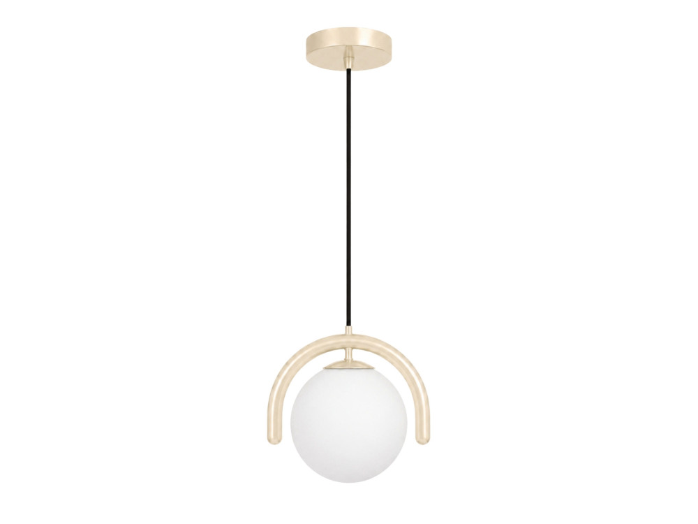 Candeeiro suspenso em metal «GEDIK-20441» - 20 x 20 cm - Bege