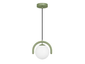 Candeeiro suspenso em metal «GEDIK-20441» - 20 x 20 cm - Verde menta