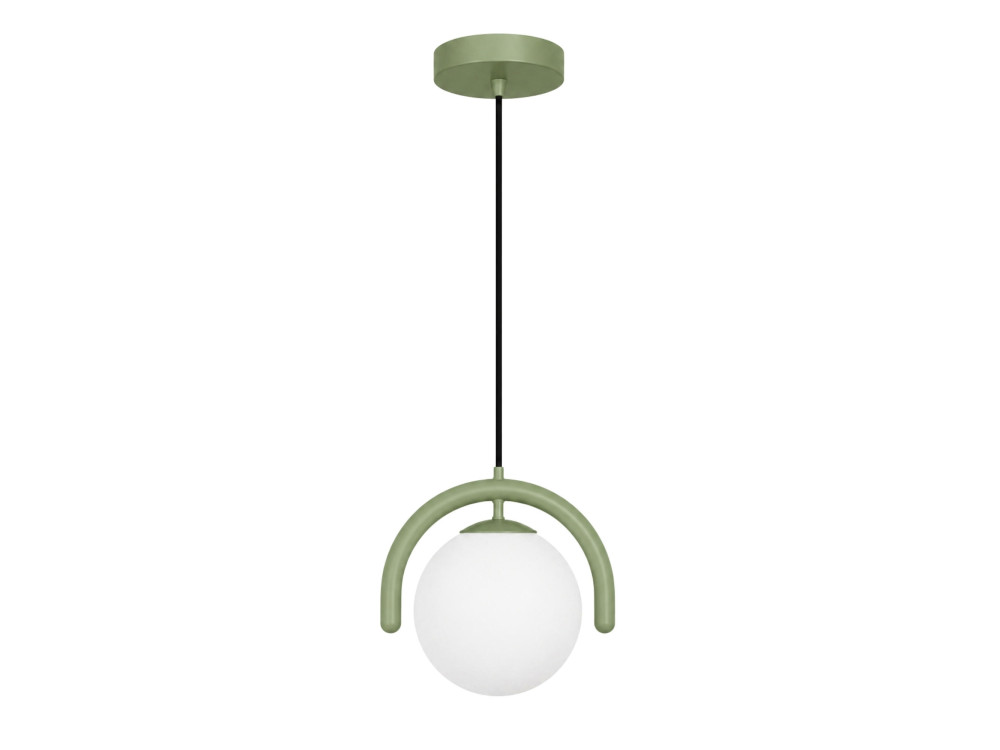 Candeeiro suspenso em metal «GEDIK-20441» - 20 x 20 cm - Verde menta