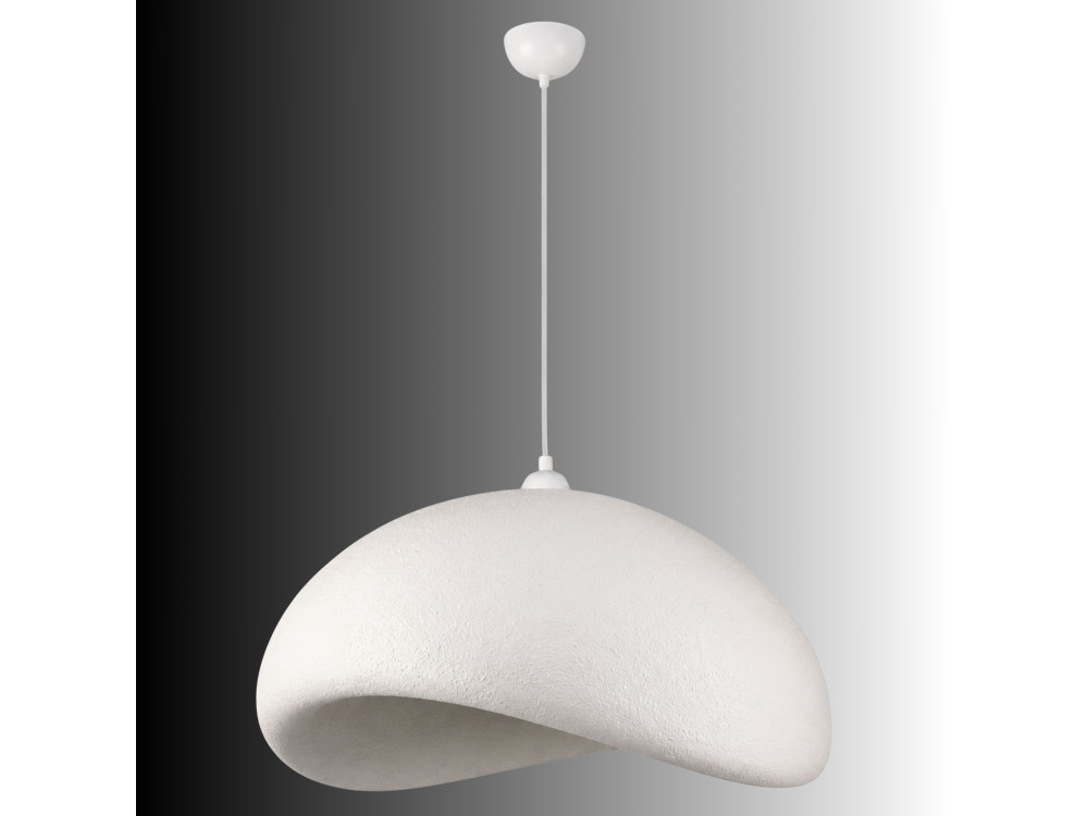 Candeeiro suspenso em metal «Vegas» - 64 x 51 cm - Branco
