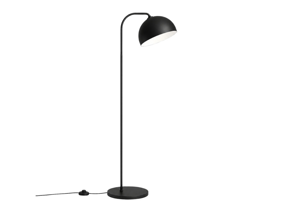 Candeeiro de pé em metal «Yaka» - 51 x 51 cm - Preto