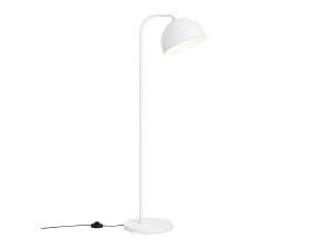 Candeeiro de pé em metal «Yaka» - 51 x 51 cm - Branco
