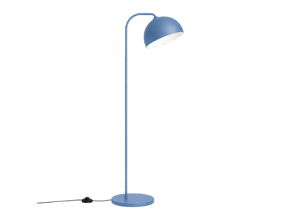 Candeeiro de pé em metal «Yaka» - 51 x 51 cm - Azul