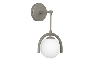 Candeeiro de parede em metal «GEDIK-20445» - 20 x 20 cm - Cinzento
