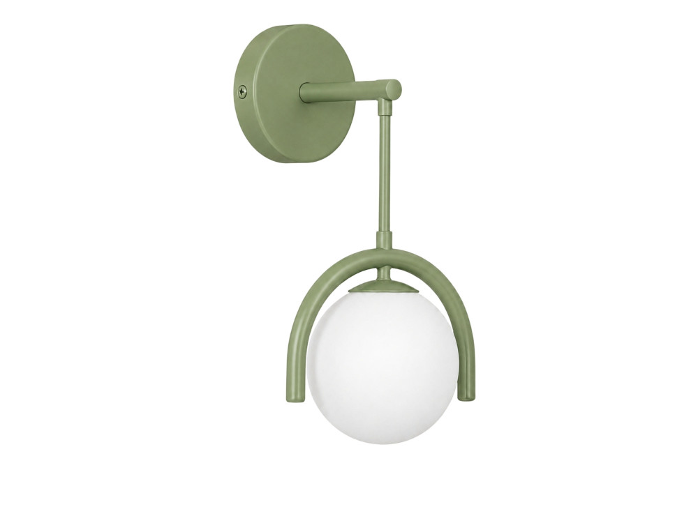 Candeeiro de parede em metal «GEDIK-20445» - 20 x 20 cm - Verde Menta