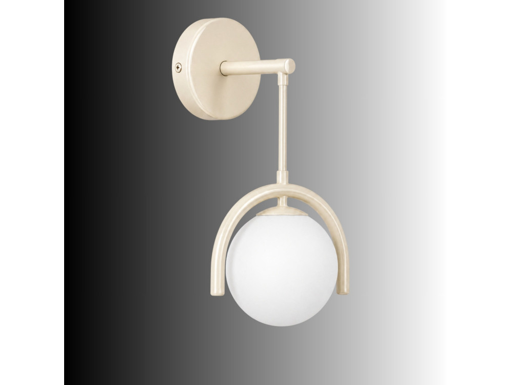 Candeeiro de parede em metal «GEDIK-20445» - 20 x 20 cm - Bege