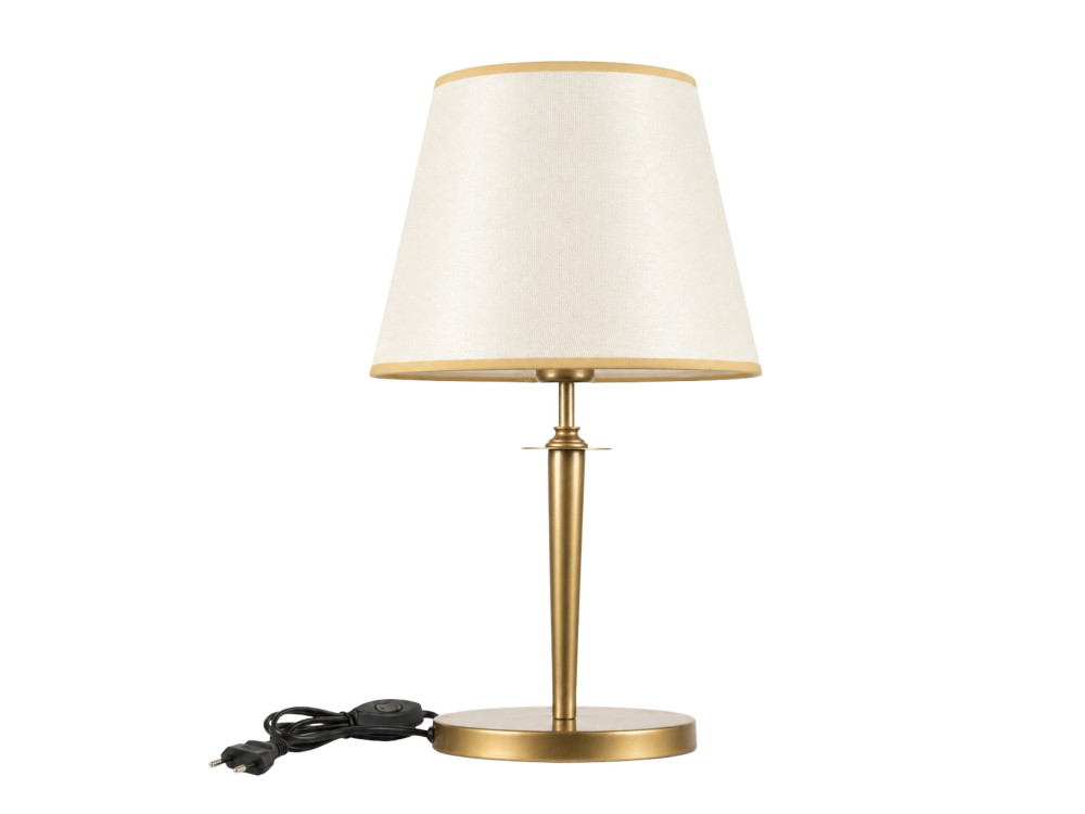 Candeeiro de mesa em metal «Milano» - 31 x 31 cm - Bege