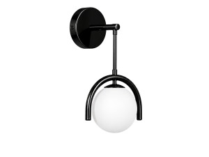 Candeeiro de parede em metal «GEDIK-20445» - 20 x 20 cm - Preto
