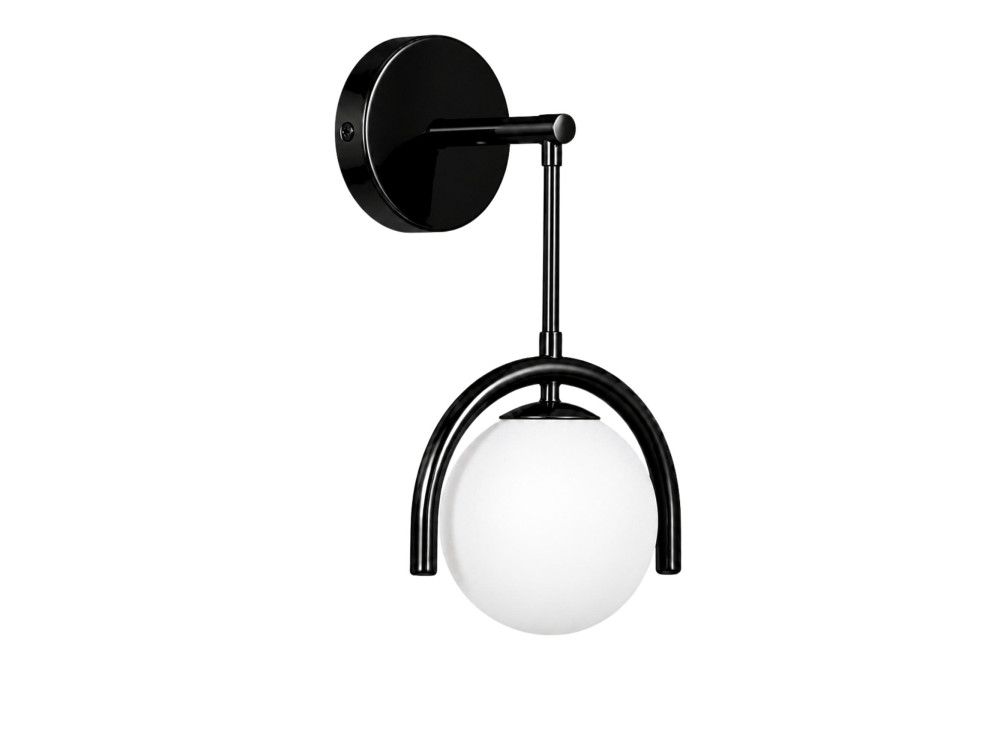 Candeeiro de parede em metal «GEDIK-20445» - 20 x 20 cm - Preto