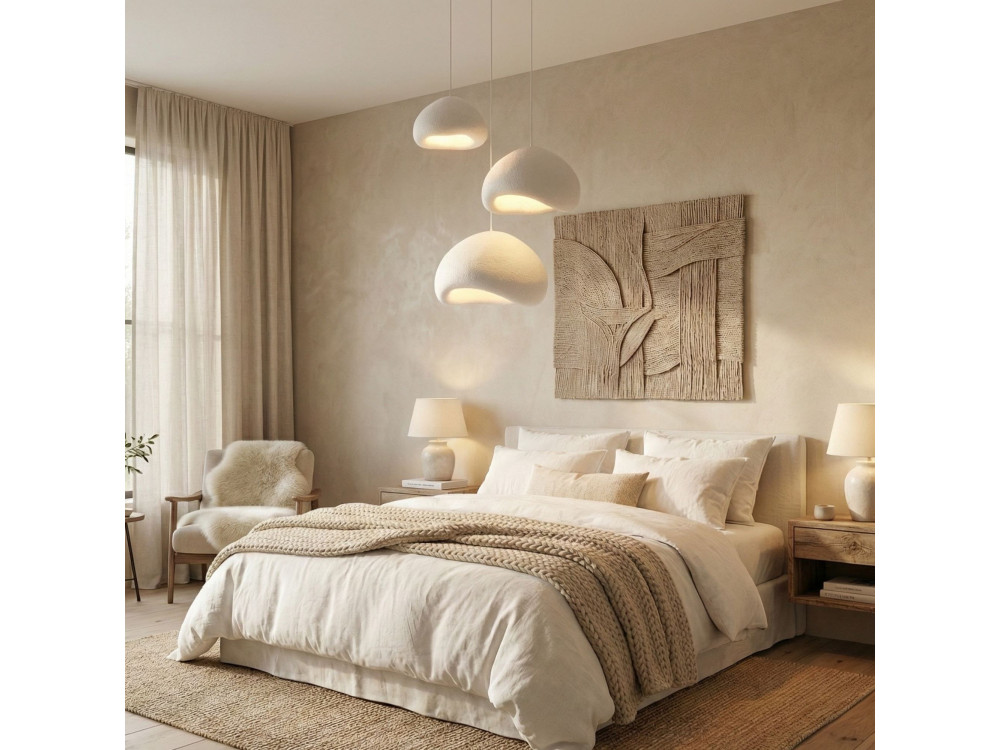 Candelabro de metal «Loval» - Altura ajustável de 50 a 115 cm - Branco