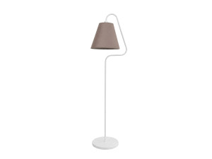 Candeeiro de pé em metal «Altur» - 45 x 35 x 162 cm - Branco