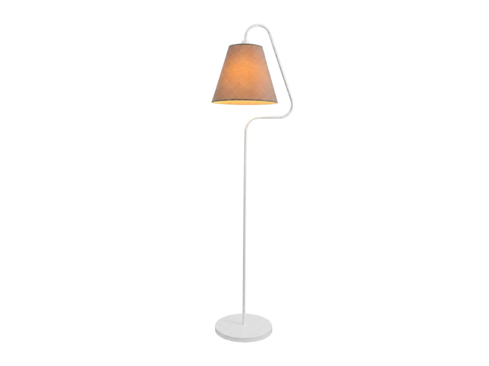 Candeeiro de pé em metal «Altur» - 45 x 35 x 162 cm - Branco
