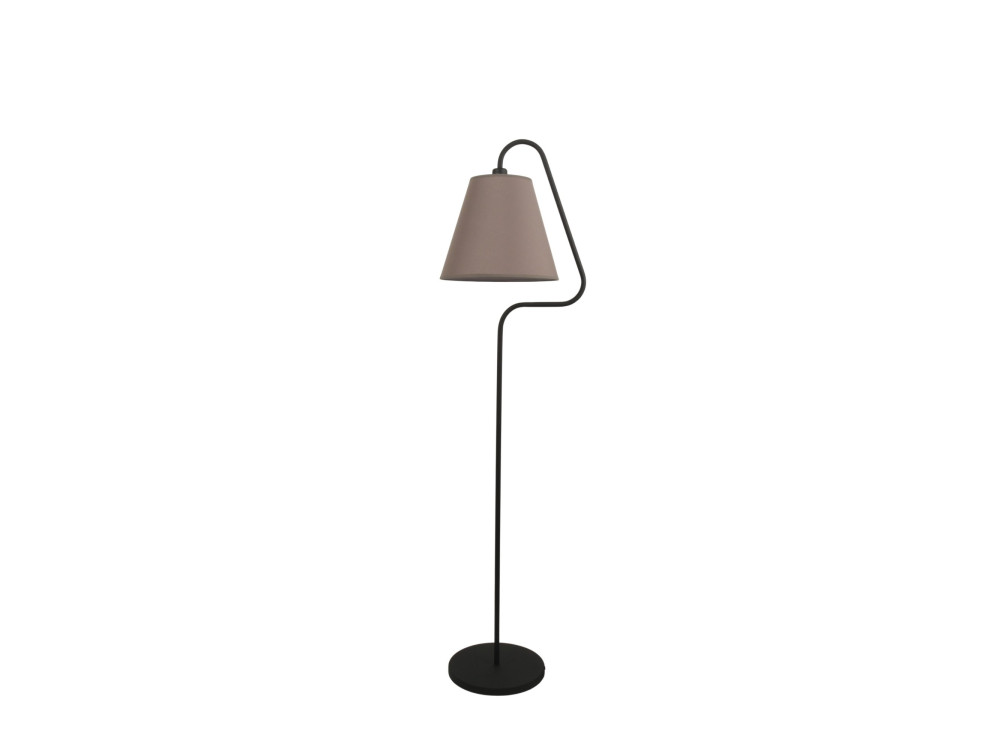 Candeeiro de pé em metal «Altur» - 45 x 35 x 162 cm - Preto