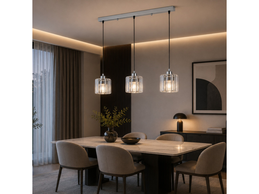 Candelabro de metal «Yakops» - 65 x 13 x 105 cm - Cinzento