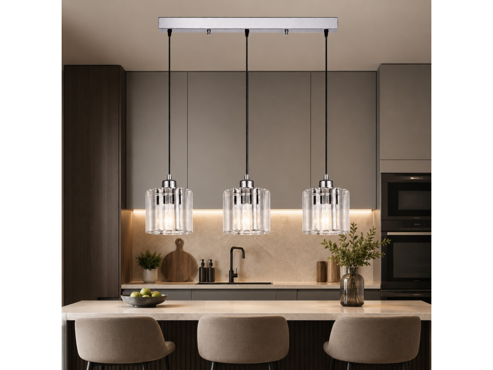 Candelabro de metal «Yakops» - 65 x 13 x 105 cm - Cinzento