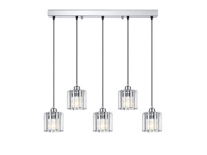 Candelabro de metal «Yakops» - 85 x 13 x 100 cm - Cinzento