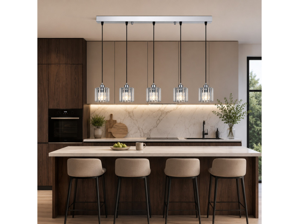 Candelabro de metal «Yakops» - 85 x 13 x 100 cm - Cinzento