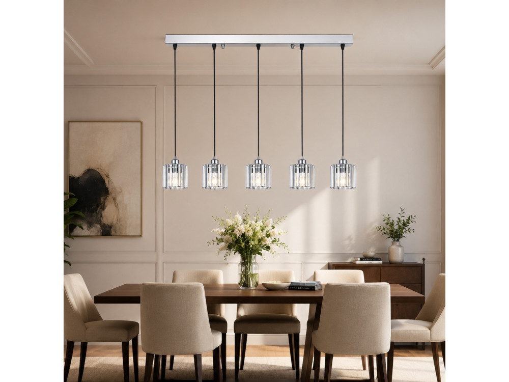 Candelabro de metal «Yakops» - 85 x 13 x 100 cm - Cinzento