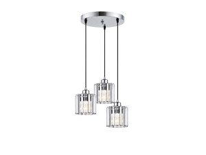 Candelabro de metal «Yakops» - 37 x 37 x 85 cm - Cinzento