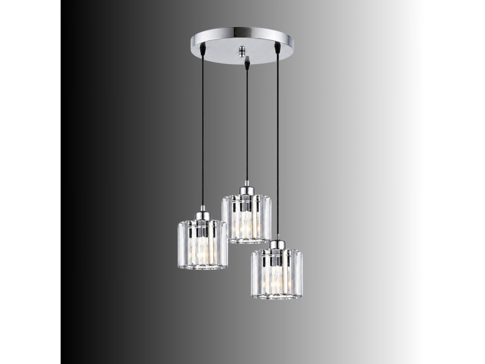 Candelabro de metal «Yakops» - 37 x 37 x 85 cm - Cinzento