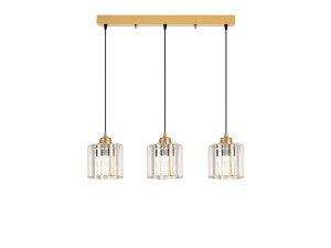 Candelabro de metal «Yakops» - 65 x 13 x 105 cm - Amarelo
