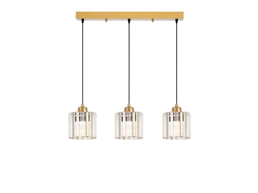 Candelabro de metal «Yakops» - 65 x 13 x 105 cm - Amarelo