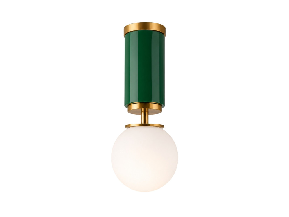 Candeeiro de teto em metal «Moira» - 15 x 15 x 38 cm - Verde