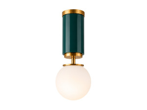 Candeeiro de teto em metal «Moira» - 15 x 15 x 38 cm - Verde