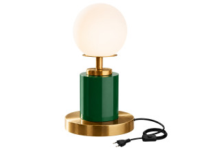 Candeeiro de mesa em metal «Moira» - 17 x 17 x 34 cm - Verde