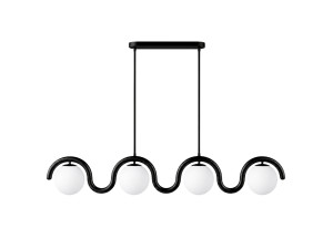 Candelabro de metal «GEDIK-20443» - 110 x 17 cm - Preto