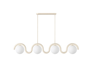Candelabro de metal «GEDIK-20443» - 110 x 17 cm - Bege