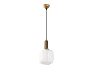 Candeeiro suspenso em metal «Asker» - 20 x 20 cm - Dourado