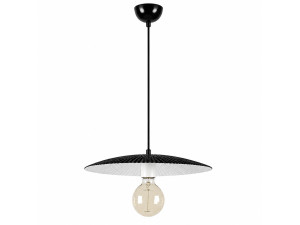 Candeeiro suspenso em metal «Soleil» - 39 x 39 cm - Preto