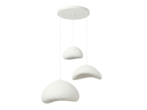 Candelabro de metal «Luna» - 82 x 50 cm - Branco
