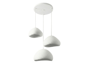 Candelabro de metal «Lora» - 82 x 82 cm - Branco