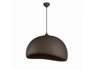 Candeeiro suspenso em metal «Beta» - 50 x 40 cm - Castanho