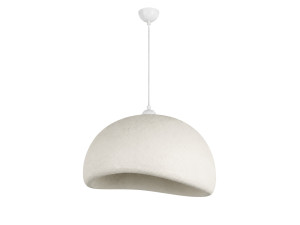 Candeeiro suspenso em metal «Beta» - 50 x 40 cm - Branco