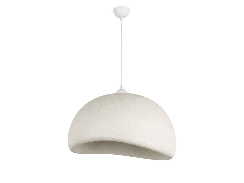 Candeeiro suspenso em metal «Beta» - 50 x 40 cm - Branco