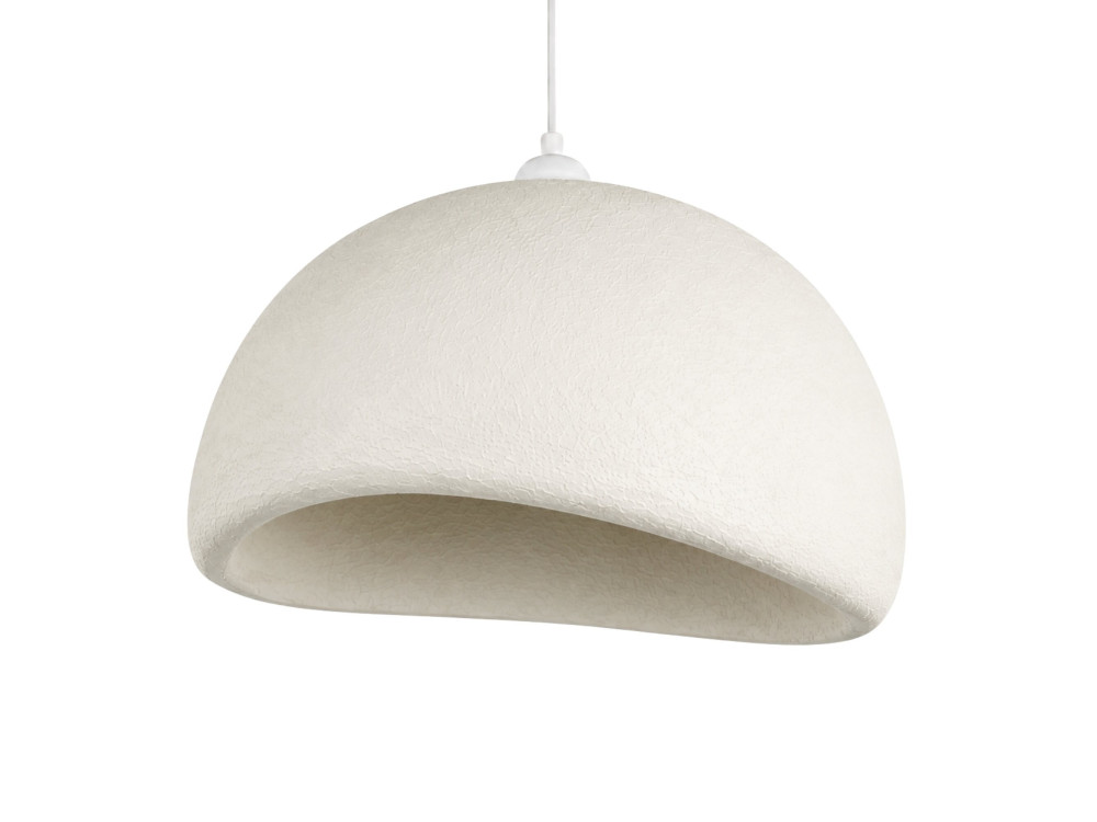 Candeeiro suspenso em metal «Beta» - 50 x 40 cm - Branco