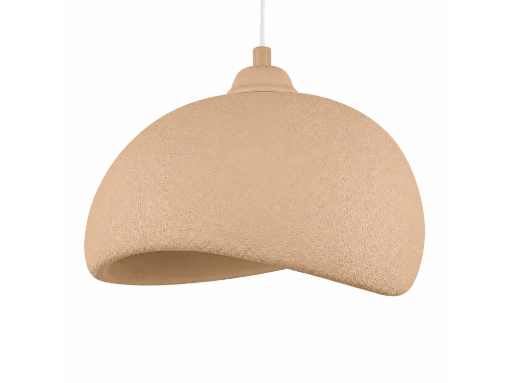 Candeeiro suspenso em metal «Beta» - 40 x 32 cm - Bege